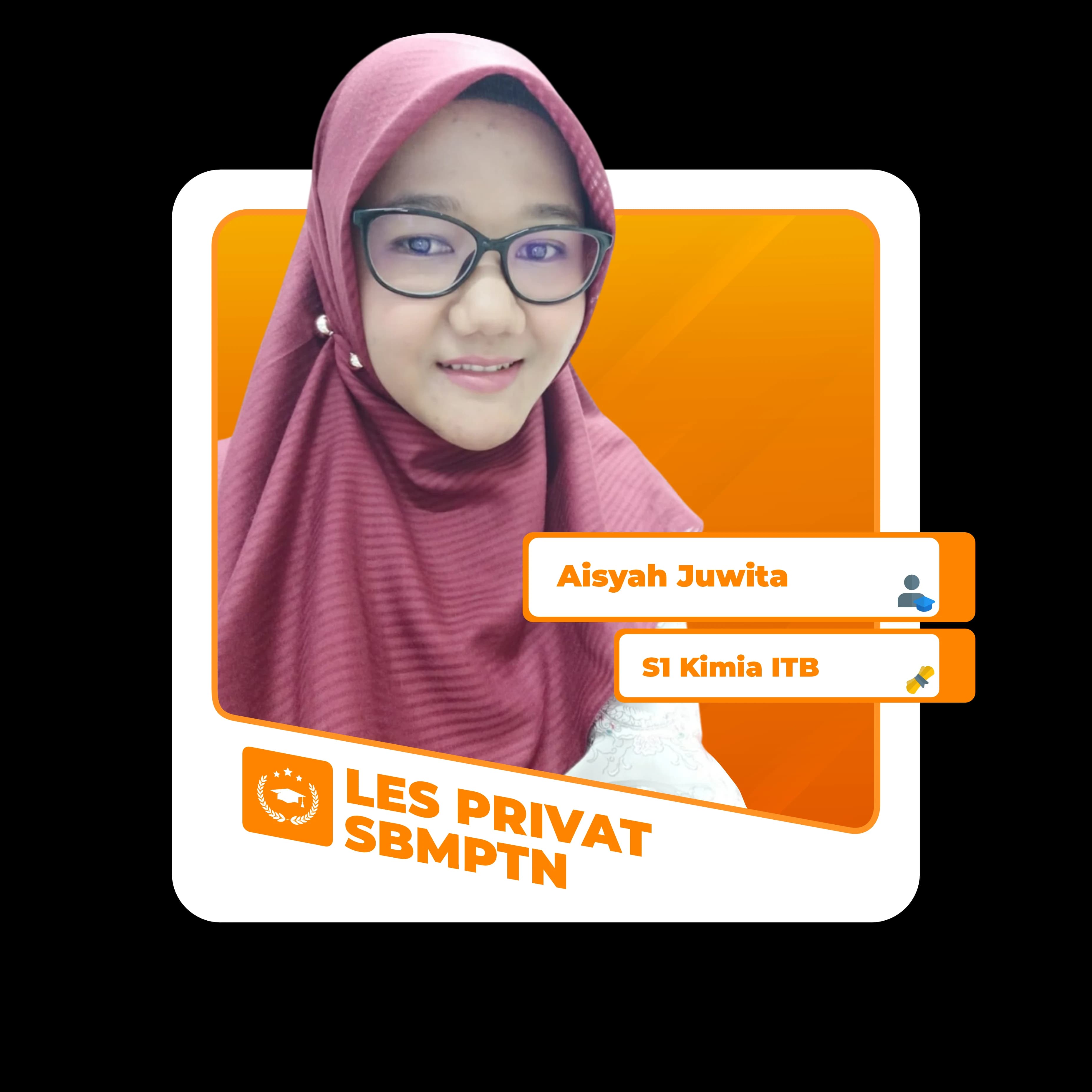 Tutor Aisyah Juwita untuk program Bimbel & Les Privat UTBK, SIMAK UI, UTUL UGM. Guru Privat dari PTN Favorit.