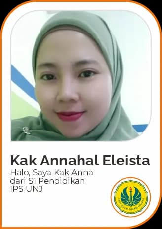 Tutor Kak Annahal Eleista untuk program Bimbel & Les Privat UTBK, SIMAK UI, UTUL UGM. Guru Privat dari PTN Favorit.
