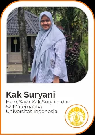 Tutor Kak Suryani untuk program Bimbel & Les Privat UTBK, SIMAK UI, UTUL UGM. Guru Privat dari PTN Favorit.