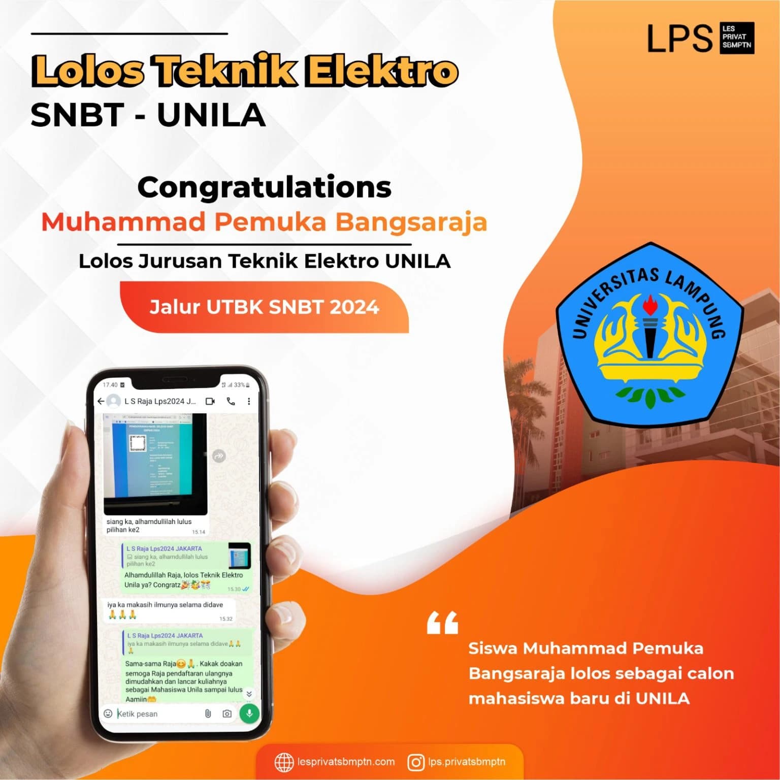 Kisah Sukses Muhammad Pemuka Bangsaraja lolos UTBK SNBT 2024