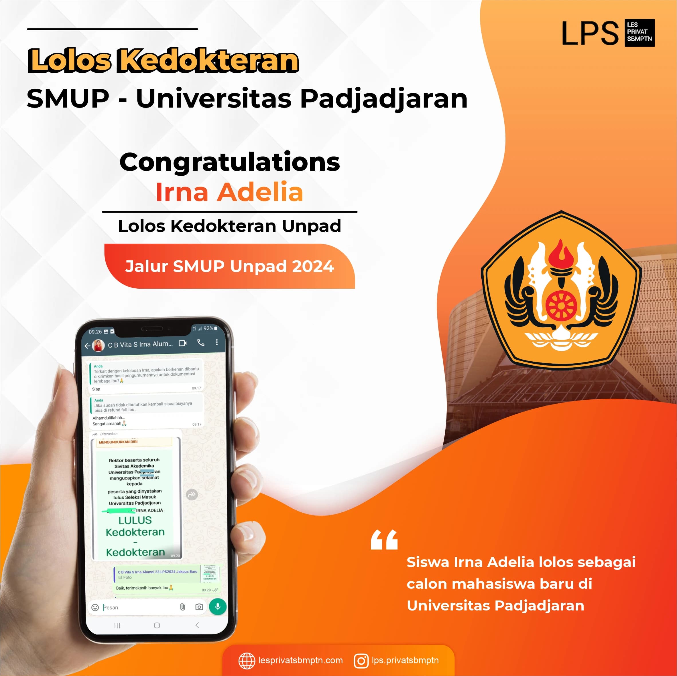 Kisah Sukses Irna Adelia lolos UTBK SNBT 2025